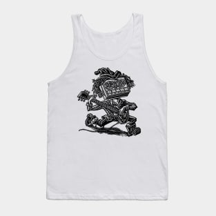 Eight Track Recorder Guitar Player Tank Top